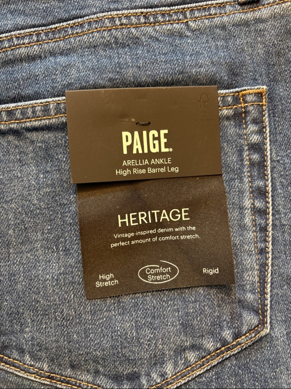 PAIGE Arellia Ankle Barrel Leg Jeans in Paradox Size 28 NWT - Picture 6 of 10